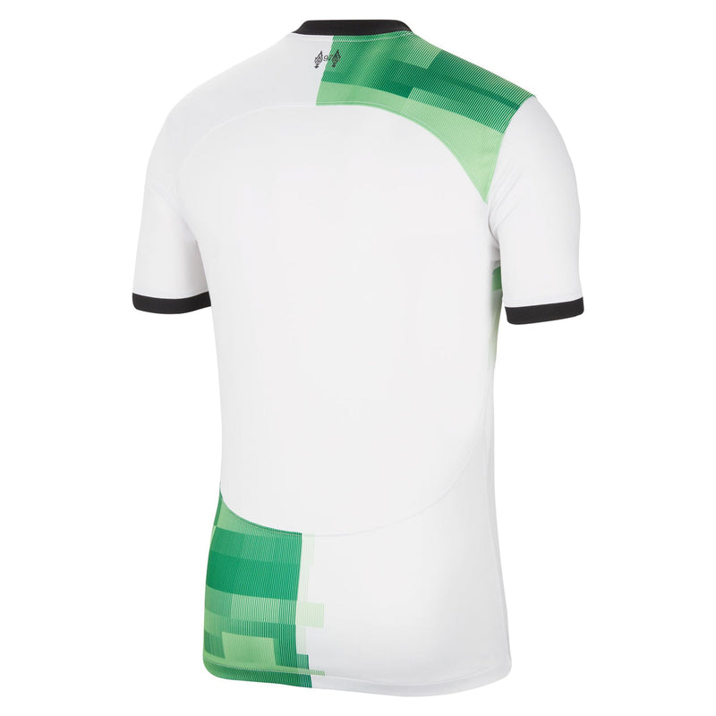 Liverpool F.C. 2023/24 Stadium Away - White/Green Spark/Black