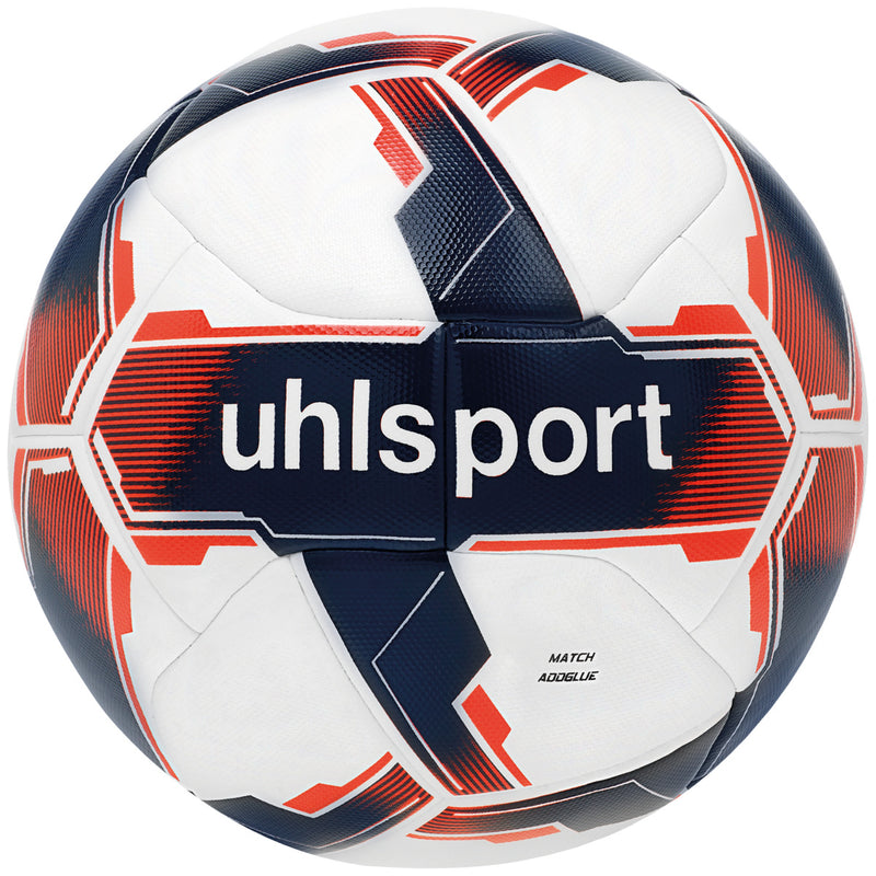 Uhlsport Match Addglue Soccer Ball - White/Black/Red