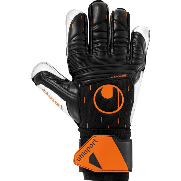 UHL Sport Speed Contact Soft Pro Gloves - Black/White/Fluo Orange