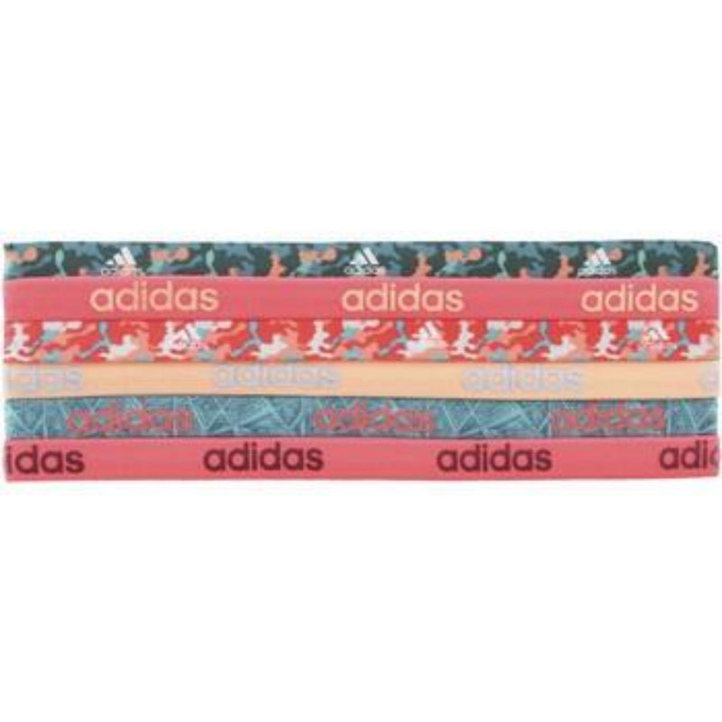 Fighter Graphic 6-Pack Hairband - Shock Red/Semi Flash Orange/EQT Green/Vivid Mint