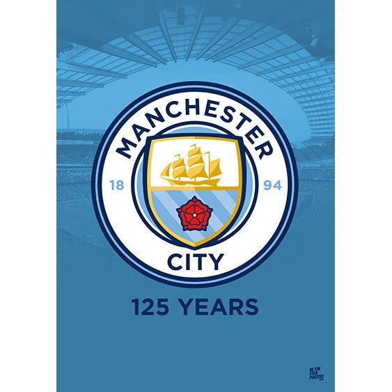 Manchester City - Team Crest Poster