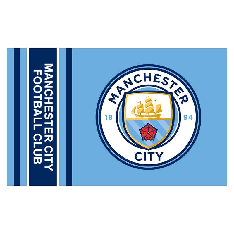 Manchester City Stripe Flag