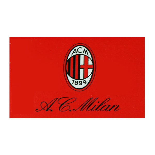 AC Milan 5X3 Bar Flag - Red/White/Black