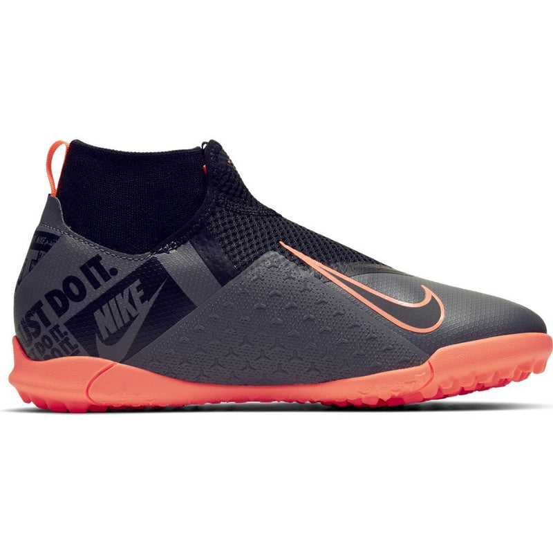 Jr. Phantom VSN Academy DF TF - Dark Grey/Bright Mango/Black