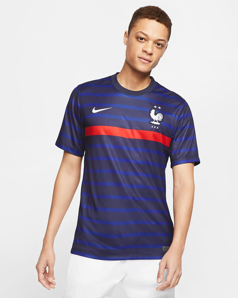 France Home SS Jersey - Blackened Blue/White