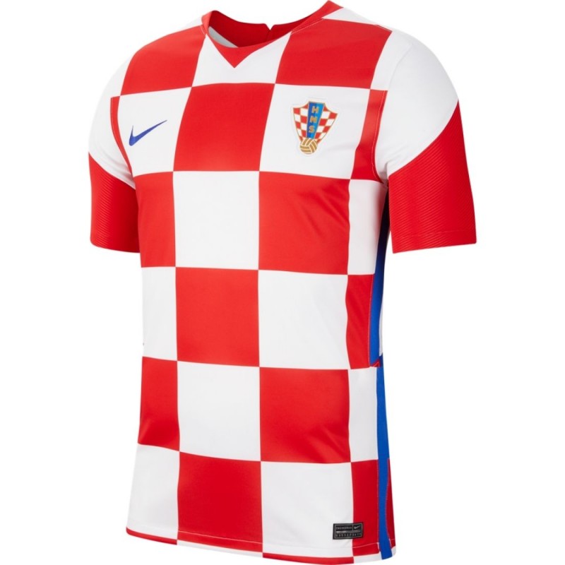 Croatia Home SS Jersey - White/University Red/Bright Blue
