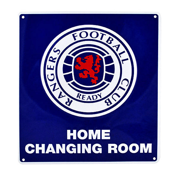 Rangers Home Changing Room Sign