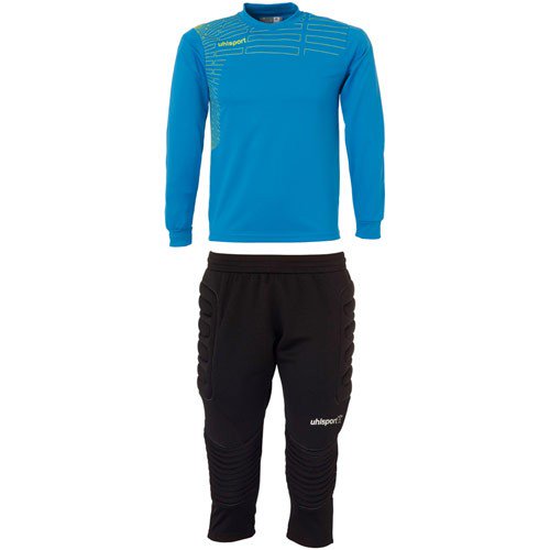 Match Junior Goalkeeper Set - Cyan/Yellow