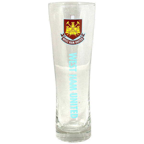 West Ham United FC Slim Pint Glass